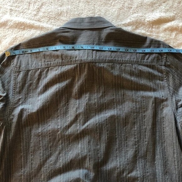 NWOT Calvin Klein Grey Casual Dress Shirt Size Large - Picture 4 of 7